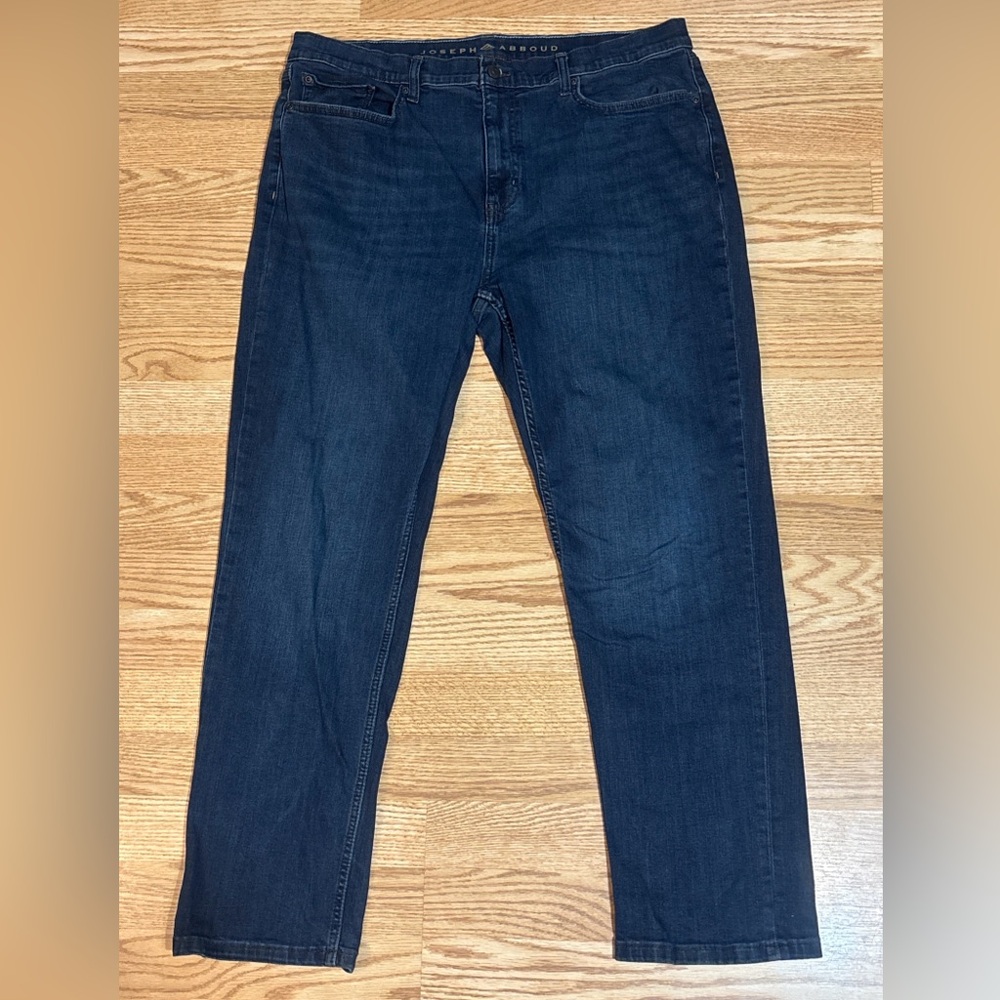 Joseph Abboud Mens Jeans Dark Wash Straight Leg Classic Fit 38x30